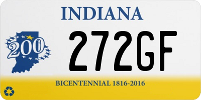 IN license plate 272GF