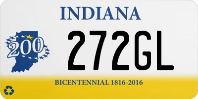 IN license plate 272GL