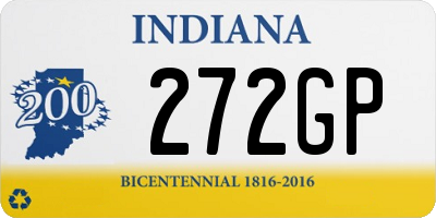 IN license plate 272GP