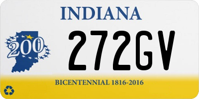 IN license plate 272GV