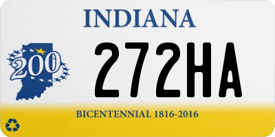 IN license plate 272HA