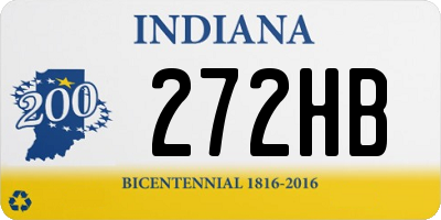 IN license plate 272HB