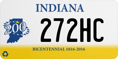IN license plate 272HC
