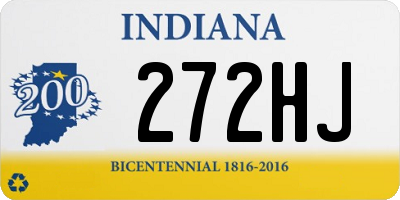 IN license plate 272HJ