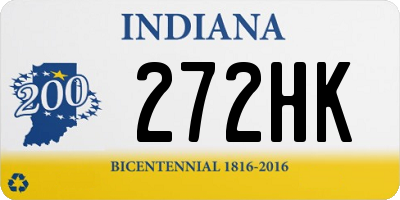 IN license plate 272HK