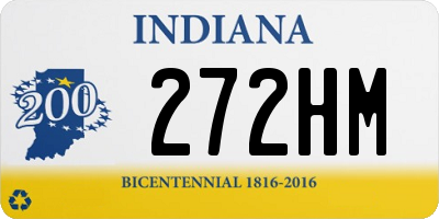 IN license plate 272HM