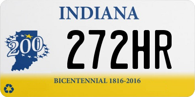 IN license plate 272HR