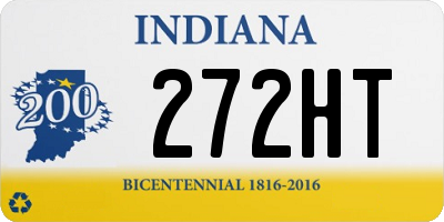 IN license plate 272HT