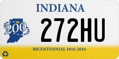 IN license plate 272HU