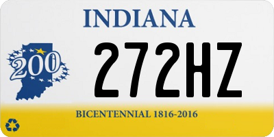 IN license plate 272HZ