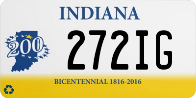 IN license plate 272IG