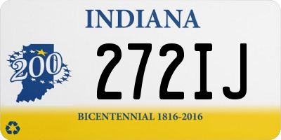 IN license plate 272IJ