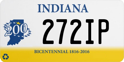 IN license plate 272IP