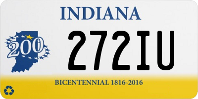 IN license plate 272IU