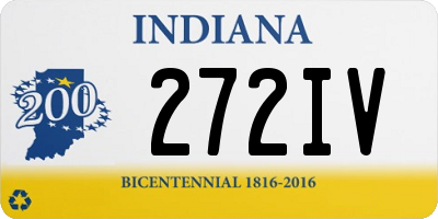 IN license plate 272IV