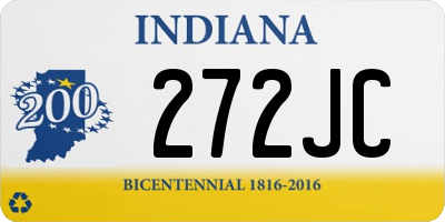 IN license plate 272JC