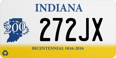 IN license plate 272JX