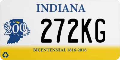 IN license plate 272KG