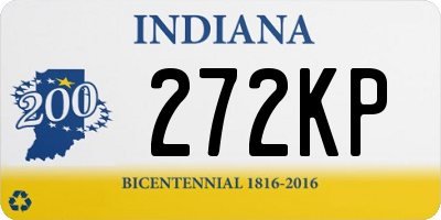 IN license plate 272KP