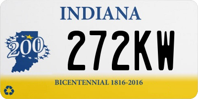 IN license plate 272KW