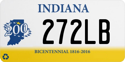 IN license plate 272LB