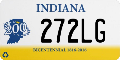 IN license plate 272LG