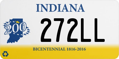 IN license plate 272LL