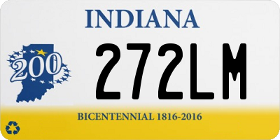 IN license plate 272LM