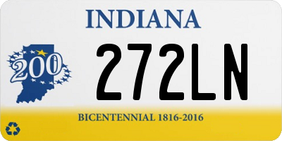 IN license plate 272LN