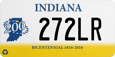 IN license plate 272LR