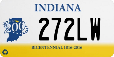 IN license plate 272LW