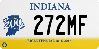 IN license plate 272MF