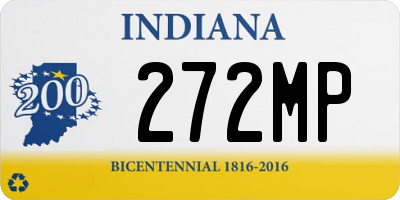 IN license plate 272MP