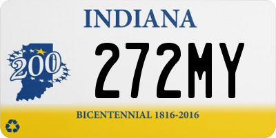 IN license plate 272MY