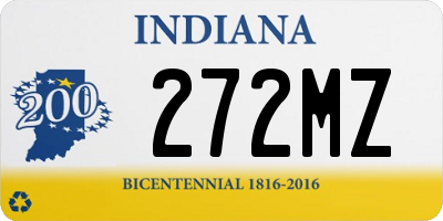 IN license plate 272MZ