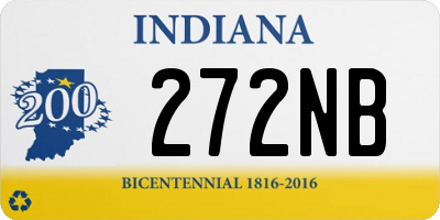 IN license plate 272NB