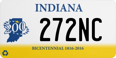 IN license plate 272NC