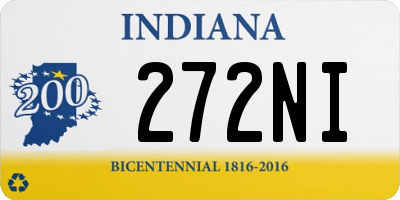 IN license plate 272NI