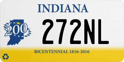 IN license plate 272NL