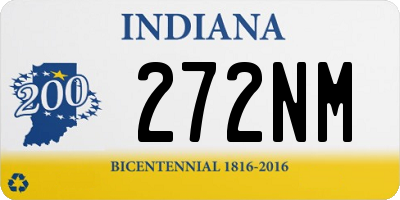 IN license plate 272NM