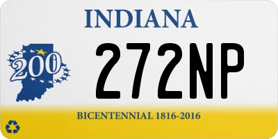 IN license plate 272NP