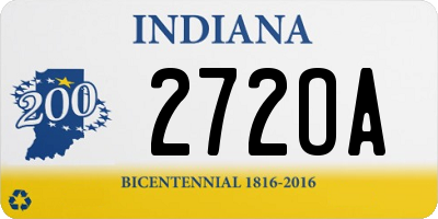 IN license plate 272OA