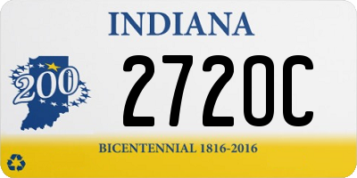 IN license plate 272OC