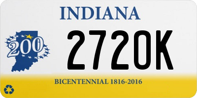 IN license plate 272OK