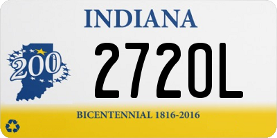 IN license plate 272OL