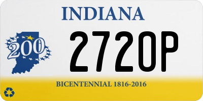 IN license plate 272OP