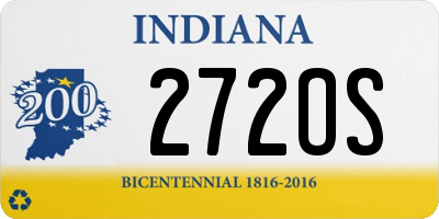 IN license plate 272OS