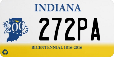IN license plate 272PA