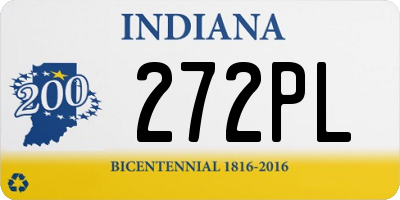 IN license plate 272PL