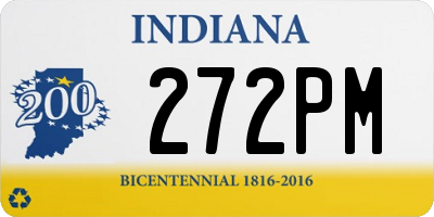 IN license plate 272PM